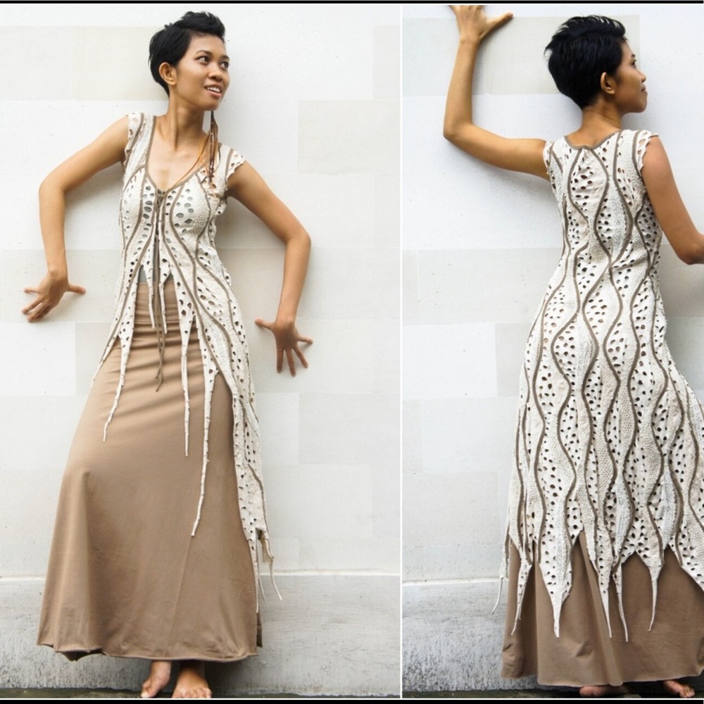 Seres Clothing Festival Nomadic Crème Dress - Picture 4 of 8